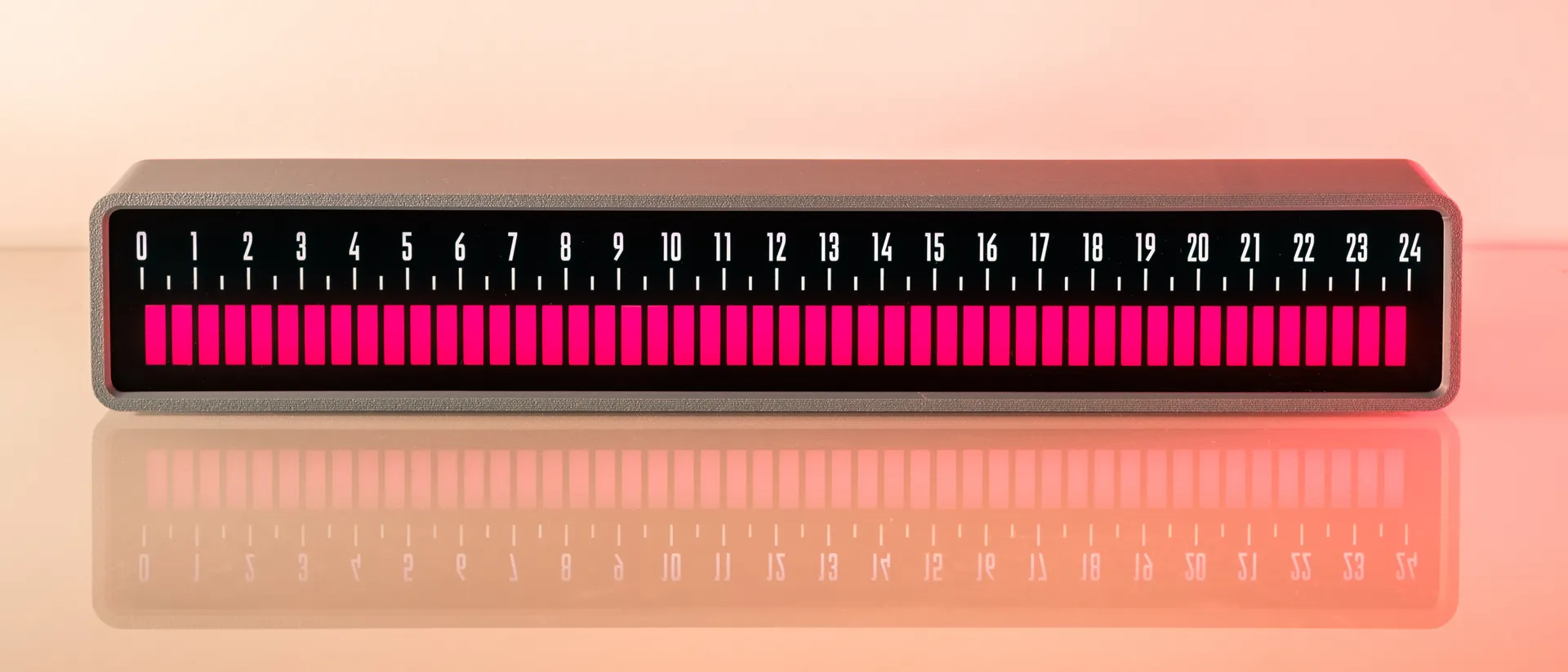 Linear clock LED color 4