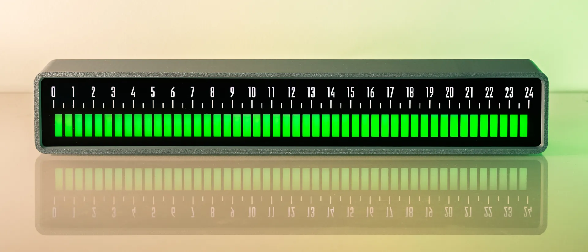 Linear clock LED color 2